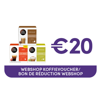 Kortingsbon €20 te gebruiken op onze webshop