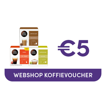 Kortingsbon €5 te gebruiken op onze webshop