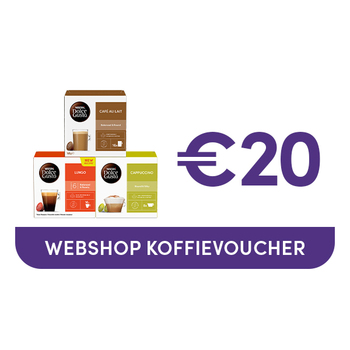 Kortingsbon €20 te gebruiken op onze webshop